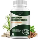 GREENPEOPLE L-Ergothioneine 25MG Complex Capsules - 90 CT 9 in1 Brain Supplement with Ashwagandha & Phosphatidylserine for Reasoning & Memory/Learning & Concentration/Focus
