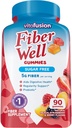 Vitafusion Fiber Well Sugar Free Fiber Supplement, 90 Count B12 Gummy Vitamins, 60 Count