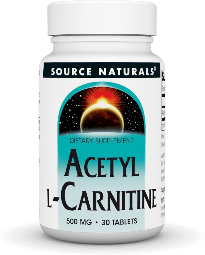 Source Naturals Acetyl L-Carnitine, 500mg, 30 Tablets