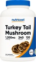 Nutricost Turkey Tail Mushroom Capsules 1200mg, 120 Servings (240 Capsules) - Gluten Free, Non-GMO, and Vegetarian Friendly