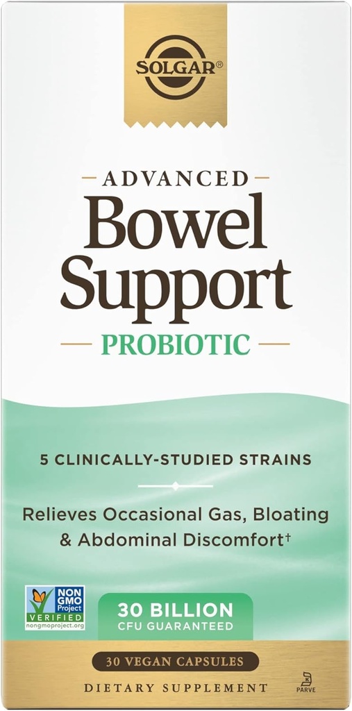 Solgar Bowel Support Probiotic, 30 Capsules