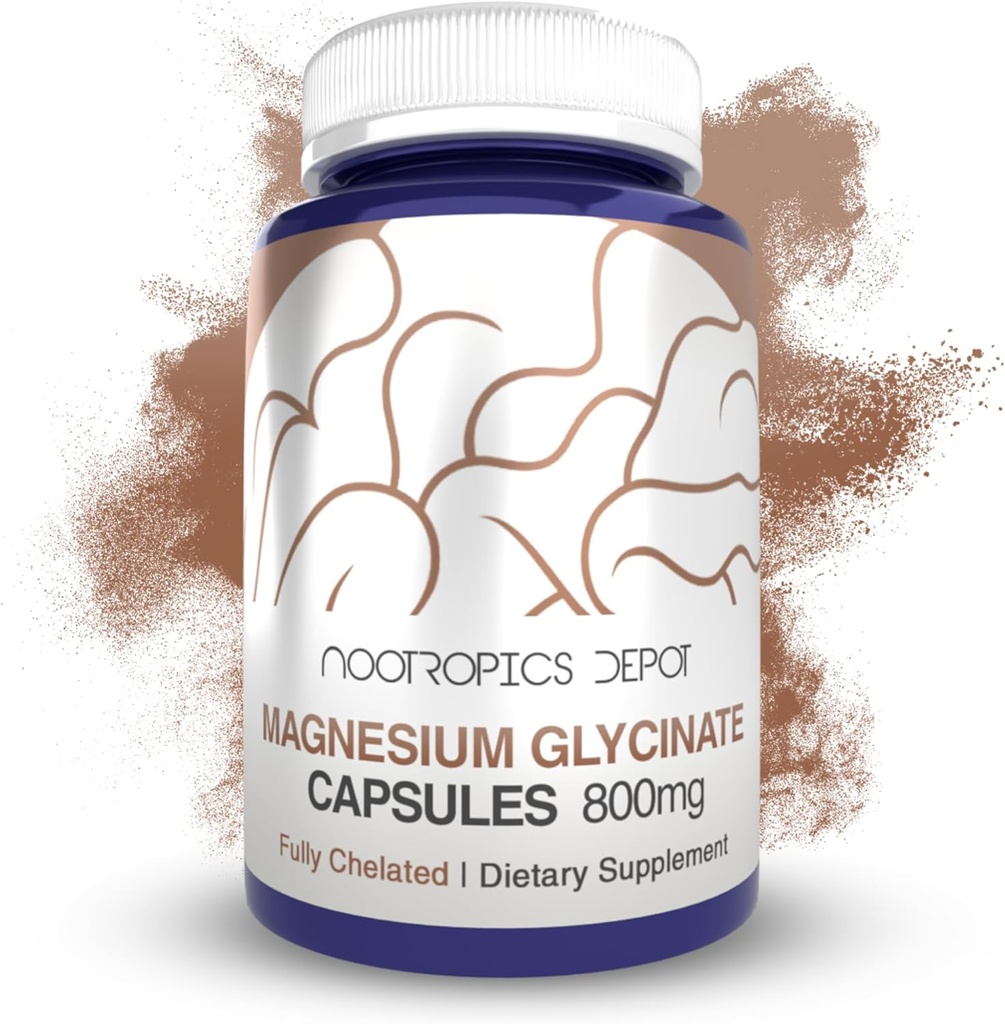 Magnesium Glycinate Capsules | 360 Count | Mineral Supplement | Magnesium Supplement | Supports Heart, Muscle, Nerve, and Bone Health