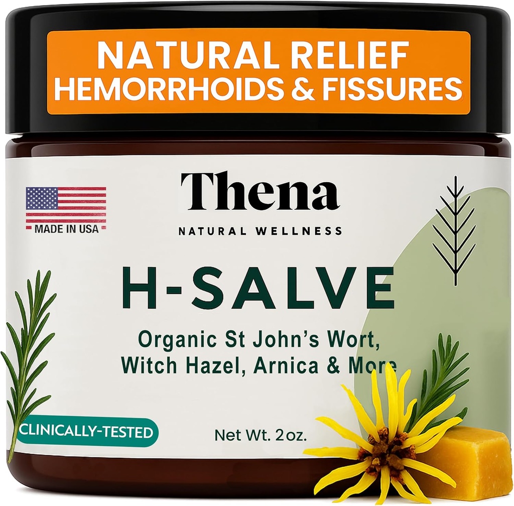 Intense Hemorrhoid Treatment 100% Natural Hemorrhoid Cream & Fissure Ointment Control Organic Lavender Arnica Witch Hazel Fast Healing Maximum Strength, Best with Thena Sitz Bath Soak for Women Men