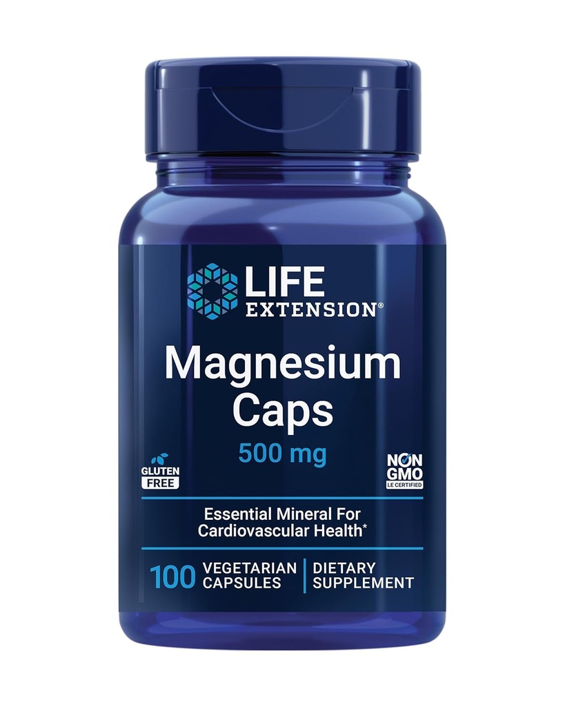 Life Extension Low Dose Vitamin K2 Heart Health and Magnesium for Heart, Bone, Metabolism Support