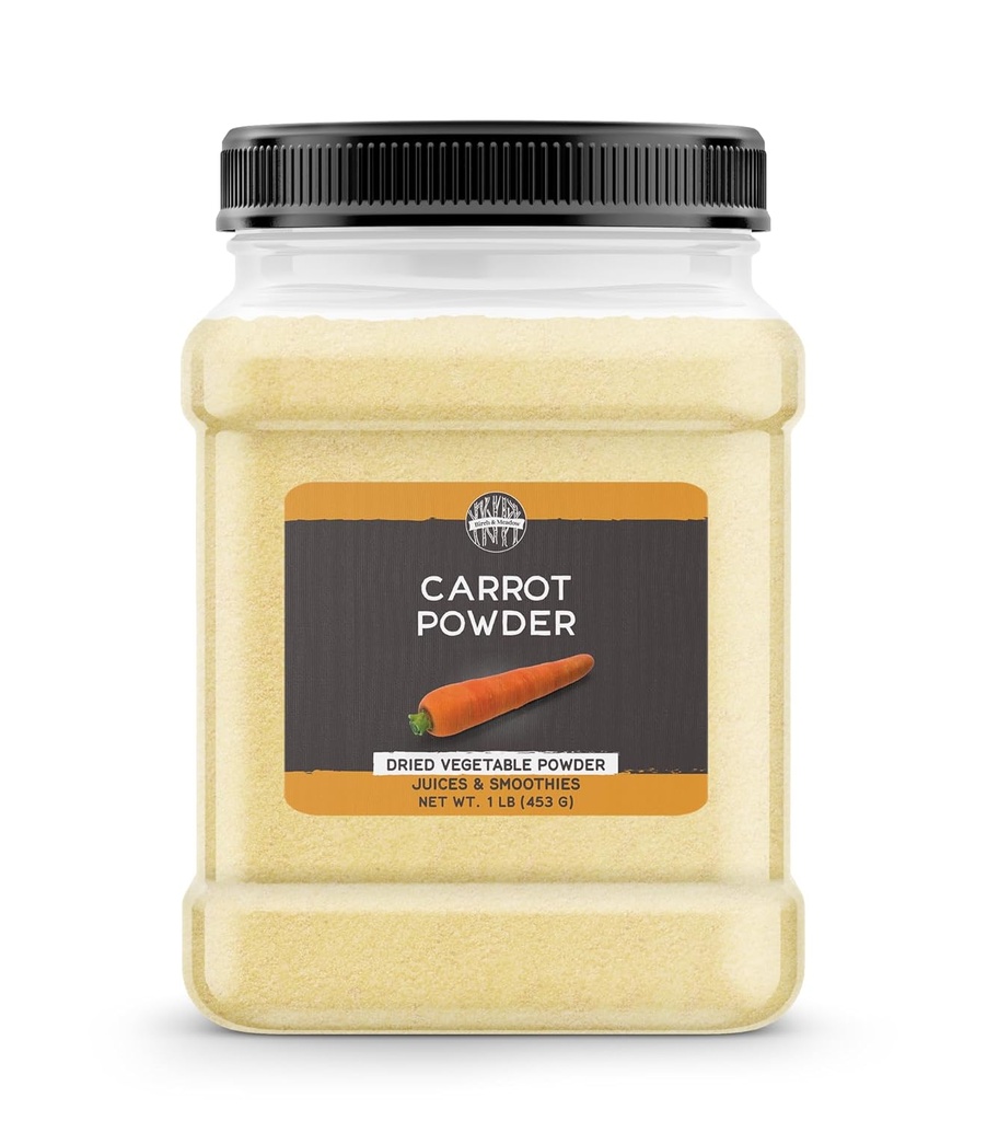 Birch & Meadow Carrot Powder, 1 lb, Smoothies & Juices, Vegetable Powder, Beta Carotene