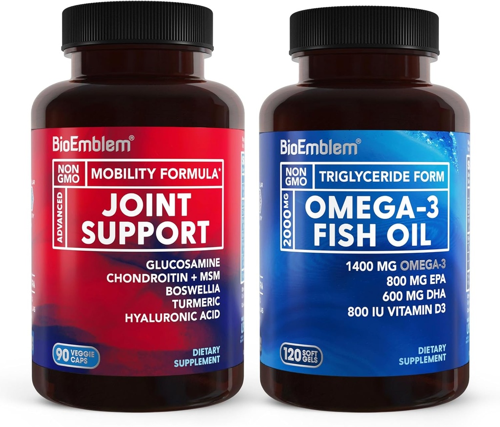 BioEmblem Omega-3 Fish Oil 2000mg and Joint Support