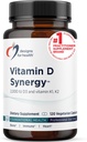 Designs for Health Vitamin D Synergy - 2000 IU Vitamin D with K Supplement - Supports Healthy Moods, Bone Health + Immune Health for Adults - VIT D3 + Vitamin K - Gluten Free + Non-GMO (120 Capsules)