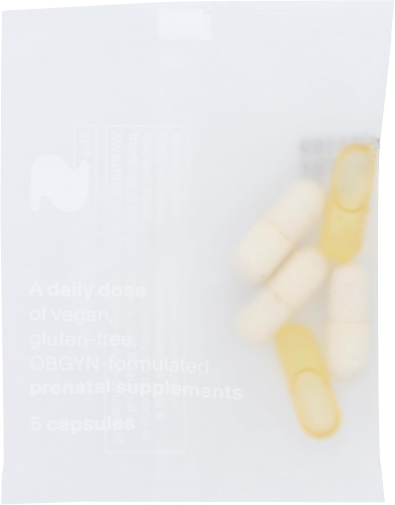 NATALIST Daily Prenatal Packs Daily Preconception & Pregnancy Formula Women's Wellness Multivitamin & Wild-Sourced Marine Algae DHA - Vegan, Gluten-Free - 30 Capsule Packets