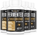 Spermidine Supplements 13mg - 1300mg Wheat Germ Extract Capsules Potent Formula with Higher Spermidine Content and Zinc for Healthy Aging, Daily Immune System and Cell Renewal (4 Pack)