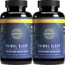 Primal Harvest 2 Pack, Primal Sleep, 120 Capsules with Valerian Root, L-Tryptophan, GABA, Chamomile, and Melatonin 3mg