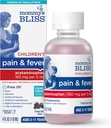 Mommy's Bliss Children's Pain and Fever Reducer, Kids Acetaminophen, Dye Free, Delicious Mixed Berry Flavor, Ages 2+, 4 Fluid Ounces