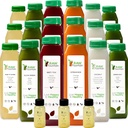 5 Day Juice Cleanse by Raw Fountain, All Natural Raw Detox Cleanse, Juicing for Body Reset, Cold Pressed Juice Fast, Great Way to Jumpstart a Healthier, Diet 30 Bottles 12oz, 5 Ginger Shots