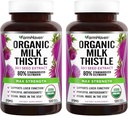 FarmHaven USDA Organic Milk Thistle Capsules | 30X Concentrated Seed Extract & 80% Silymarin Standardized - Supports Liver Function and Overall Health | Non-GMO | 240 Veggie Capsules