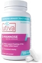 Szio+ Utiva D-Mannose 500mg Capsules – Naturally Flush The Bladder and Urinary Tract – UTI Avoidance – D Mannose Supplements for Women – Supports Urinary Tract Infection Treatments, 120 Capsules