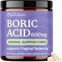 Boric Acid Suppositories for Women 600mg | pH Balance, Vaginal Odor & Itching | Feminine Hygiene & Intimate Health Support | Boric Acid for Women Vaginal Suppositories | Unscented, Vegan | 30 Ct