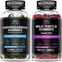 EFFECTIVE NUTRA Ashwagandha Gummies & Milk Thistle Gummies