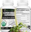 Sea Moss 60 Capsules USDA Certified Organic Irish Sea Moss Capsules with Bladderwrack & Burdock Root – Immune Support Supplement for Men and Women – Womens Vitamins and Mens Vitamins (1 Pack)