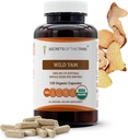Secrets of the Tribe Wild Yam Capsules 1000 mg Responsibly farmed USDA Organic Wild Yam (Dioscorea Villosa) Dried Root, Hormone Support Supplement (120 Capsules)