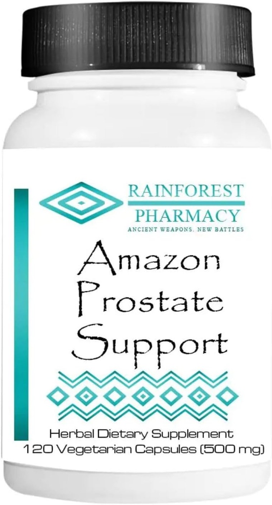 Amazon Prostate Support 120 Vegetarian Capsules - Prostate Supplements for Men with Stinging Nettle Root & 9 Rainforest Botanicals
