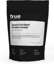 True Nutrition Grass Fed Beef Protein Powder Isolate - 29g of Paleo, Keto, Carnivore Beef Protein per Serving - Zero Carb, Fat and Gluten Free, Dairy Free, Soy Free - Unsweetened/Unflavored - 1LB