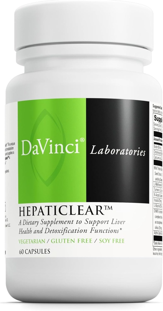 DaVinci Laboratories of Vermont Hepaticlear, 60 Count