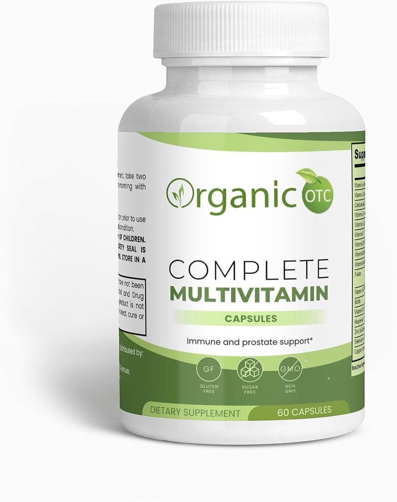 Generic Organic Complete Multivitamin - Includes Vitamin B Complex, Green Tea, Pomegranate & Herbal Blends - Vegetarian Capsules - Maintain A Balance Life - 60 Capsules