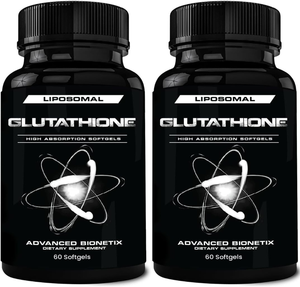 850mg Liposomal Glutathione Supplement | 120 Total Liposomal Softgels | Antioxidant Supplement w/Gluta-IV™, 100X Absorption Over Powder Glutathione