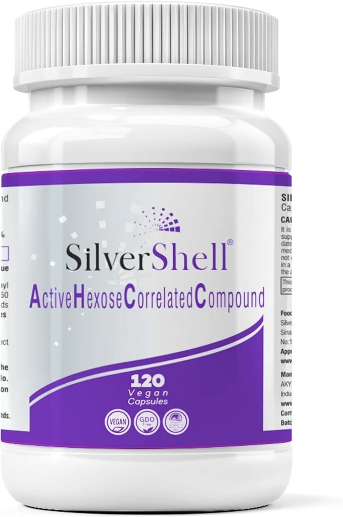Active Hexose Correlated Compound Supplements – 120 Vegan Caps, 500mg – Organic Shiitake Mushroom Extract Supplement Capsules for Immune Support & Natural Immune Booster – Non-GMO & Gluten-Free