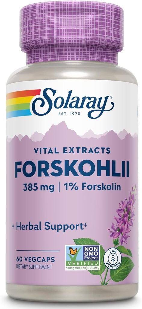 SOLARAY - Forskohlii, 385 mg | 60 Capsules