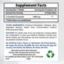 Best Naturals L-Carnitine 1000mg & L-Arginine 1000 mg