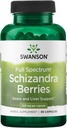 Swanson Full Spectrum Schizandra Berries - Herbal Supplement Promoting Stress Support & Liver Health - Helps Easy Body and Mind w/Natural Ingredients - (90 Capsules, 525mg Each)