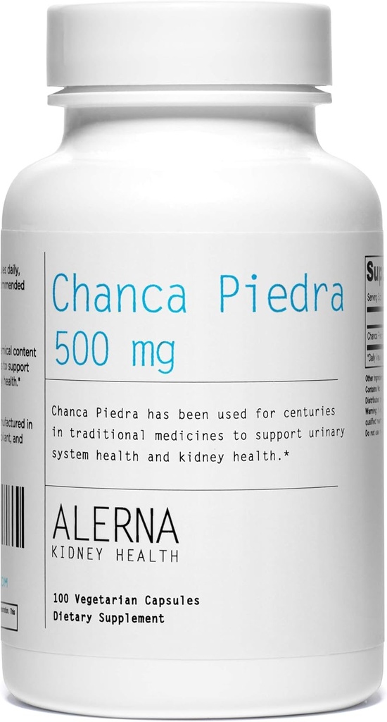 Chanca Piedra 500 mg - Kidney Stone Crusher, Dissolver, Gallbladder Support Supplement - 100 Vegetarian Capsules (Pack of 1)
