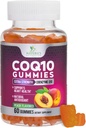 CoQ10 Gummies 100mg - 3X Strength, High Absorption, Antioxidant Supplement for Heart Health Support & Energy Production, Ultra Coenzyme Q10 Vitamins, Coq 10 Supplements, Non-GMO - 60 CoQ10 Gummies