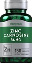 Piping Rock Zinc Carnosine Supplement | 84mg | 150 Capsules | Non-GMO, Gluten Free