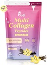 Fuel Multi Collagen Peptides Powder – 20g Hydrolyzed Collagen I, II, III, V & X for Hair, Skin, Nails & Joint Support – Better Absorption – Keto & Gluten Free, French Vanila 8.67oz