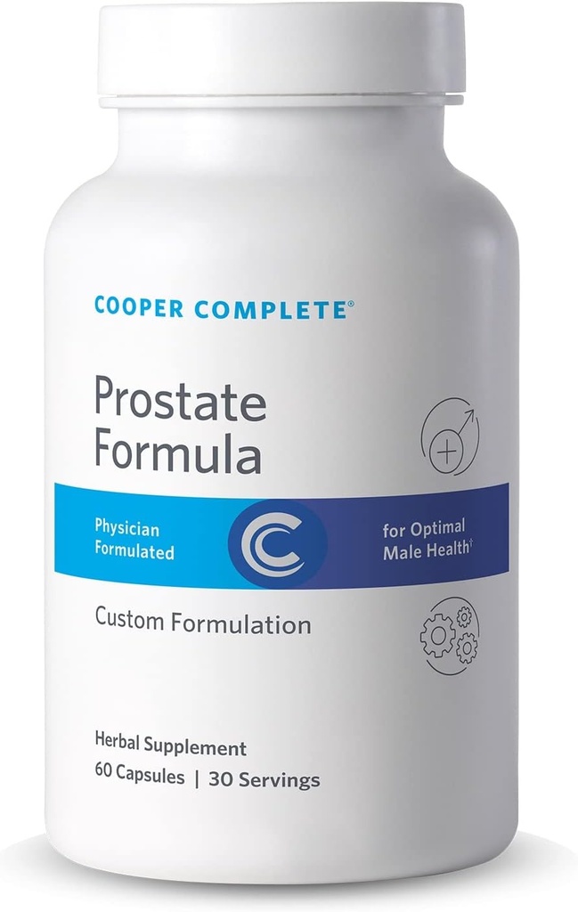 Cooper Complete - Men's Prostate Health Supplement - Saw Palmetto, Lycopene, Pygeum Extract- 30 Servings per Bottle. Pack of 2