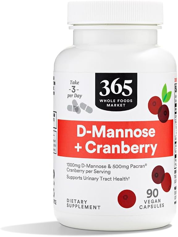 365 by Whole Foods Market, D-Mannose With Cranberry, 90 Count