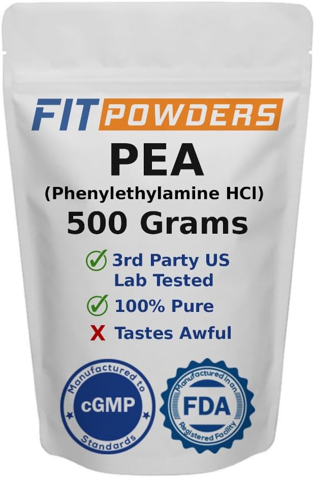 Phenylethylamine (Phenethylamine) Powder in Phenylethylamine HCL Form: Beta Pea