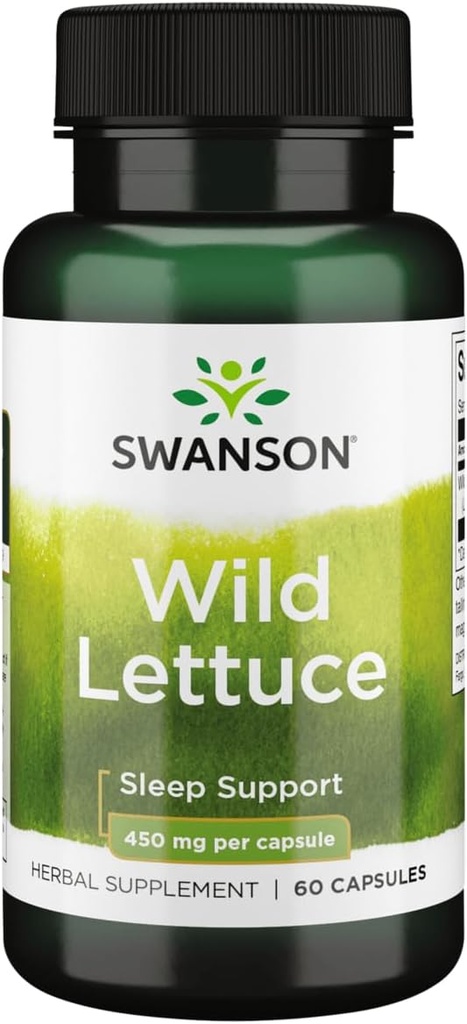 Swanson Full Spectrum Wild Lettuce 450 Milligrams 60 Capsules