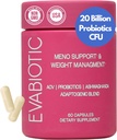 Complete Menopause Vitamins - Ashwaghanda, Probiotics, ACV for Weight Management, Hot Flashes, Night Sweats, Bloat, Hormone Balance - Vegan 60 Caps Menopause Supplements for Women Non-GMO