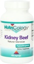 Nutricology Kidney Beef Supplement - Natural Glandular, Freeze-Dried, Bovine, Lyophilized, Beef Organ, 500mg Vegetarian Capsules - 100 Count