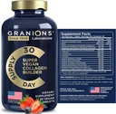Vegan Collagen Supplements for Women and Men - Plant Based Collagen Boost Tablets - Beauty Booster Vegan Biotin, Hyaluronic Acid, Amino Acids, Organic Collagen Peptides - 30 Collagen Vegan Pills