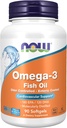 NOW Foods Supplements, Omega-3 180 EPA / 120 DHA, Enteric Coated, Cardiovascular Support*, 90 Softgels