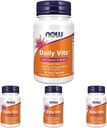 NOW Foods Supplements, Daily Vits™with Fruit & Veggie Blend, Lutein and Lycopene, 30 Veg Capsules (Pack of 4)