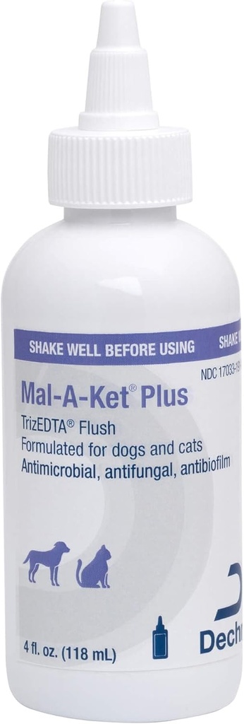 Mal-A-Ket Plus TrizEDTA Flush for Cats and Dogs, 4 oz