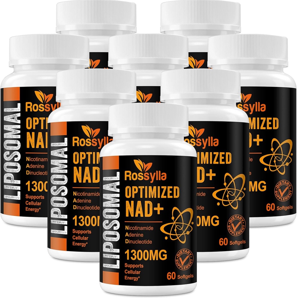 1300 MG Liposomal NAD+ Supplement | Highest Absorption | Purest NAD Supplemet to Boost NAD+ Effetively | Boosting NAD+ Supplement for Aging Defese, Cellular Energy, Longevity | 480 Count