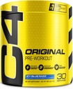 Cellucor C4 Original Pre Workout Powder ICY Blue Razz | Vitamin C for Immune Support | Sugar Free Preworkout Energy for Men & Women | 150mg Caffeine + Beta Alanine + Creatine | 30 Servings