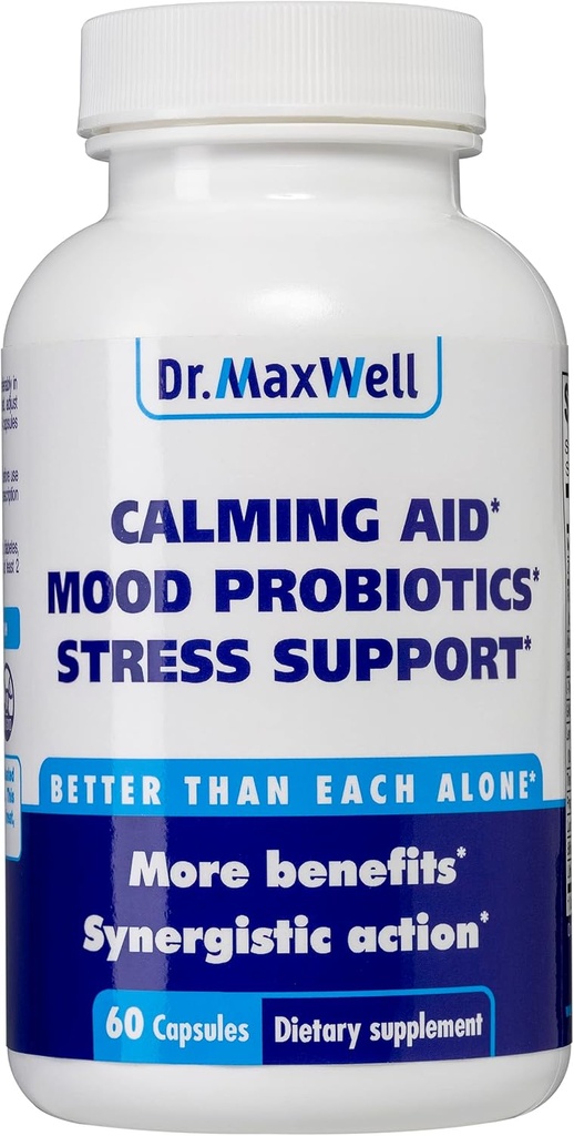 Anxiousness Supplements, Better Calming, Stress & Mood Support Supplement With Kava Kava, Ashwagandha L Theanine, Magnesium, Gaba & More. Adaptogens & Nootropics for Women & Men, 60 Capsules, USA