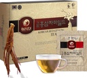 SAMSIDAE Korean Panax Red Ginseng Instant Tea, Box of 50 Sachets, Improves Blood Circulation, Intellectual Performances and Memory, stimulates Energy