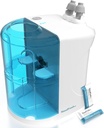NASALFRESH MD - Dual Powered Nasal Irrigation System Nasal Rinse and Wash - Sinus Decongestant Relief System w/ 30 Saline Packets - Rechargeable - 1 Set of Nose Pillows - Snoring Remedy